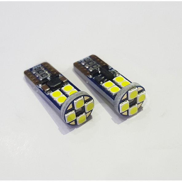 FEMEX Platinum T10 3030 Chip 12Ledli 650 Lumen Beyaz Led Ampul Aktif Canbus - 3