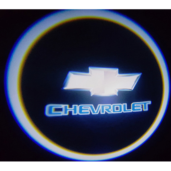 Chevrolet Araçlar İçin Pilli Yapıştırmalı Kapı Altı Led Logo