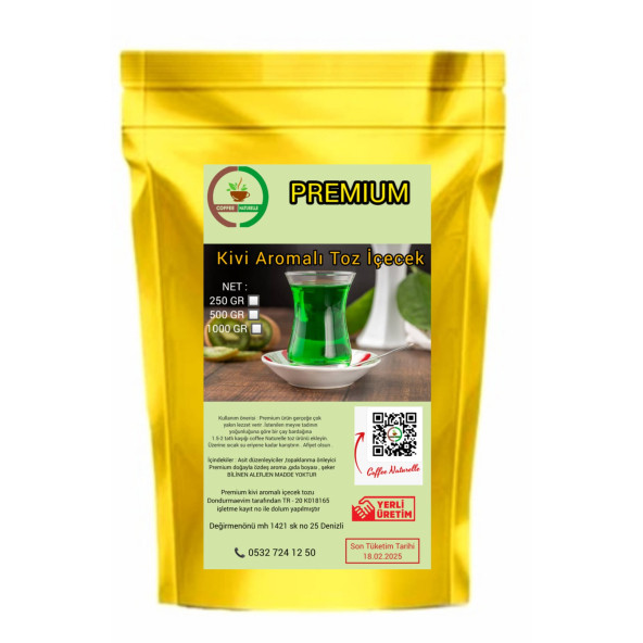 Kivi Aromalı içecek tozu 1 kg