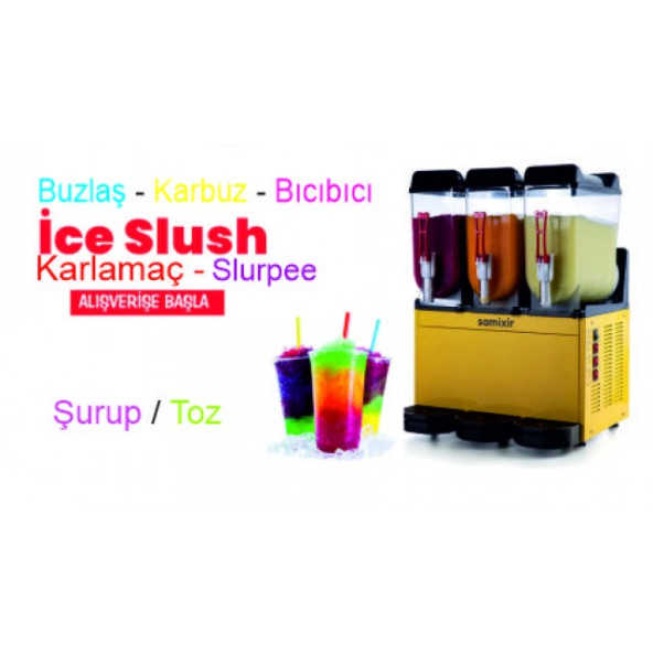Kivi aromalı icecek tozu ice slush 1300 gr
