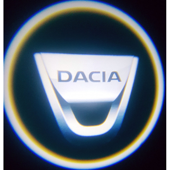 Dacia Araçlar İçin Pilli Yapıştırmalı Kapı Altı Led Logo