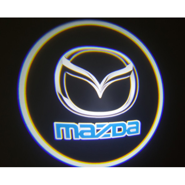 Mazda Araçlar İçin Pilli Yapıştırmalı Kapı Altı Led Logo