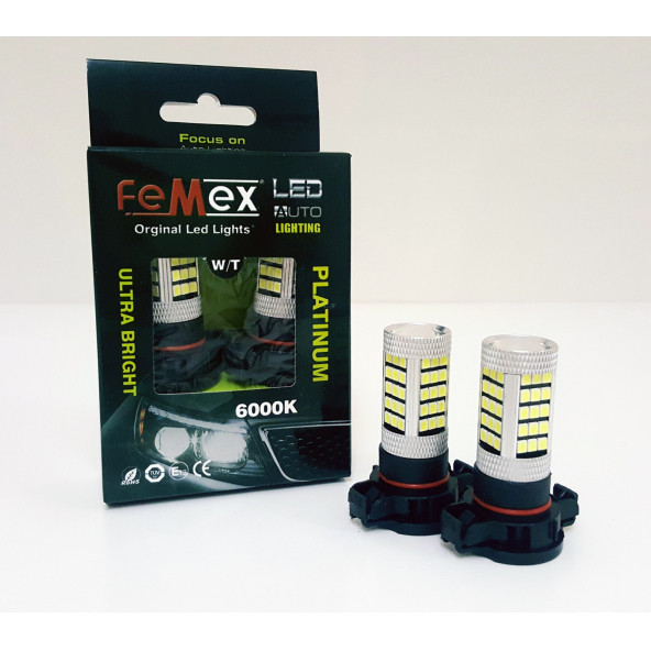 FEMEX PSX24W - H16  Sis/Sinyal Led Ampul Turuncu 1200LM Sis/Sinyal Farları İçin