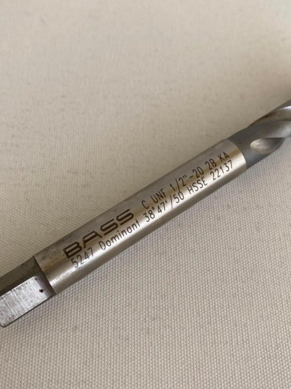 Bass C UNF 1/2''-20 2B Kanallı Helix Kılavuz - 4