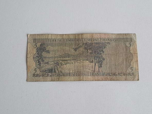 5 Türk Lirası - 6. Emisyon Kağıt Para - 2