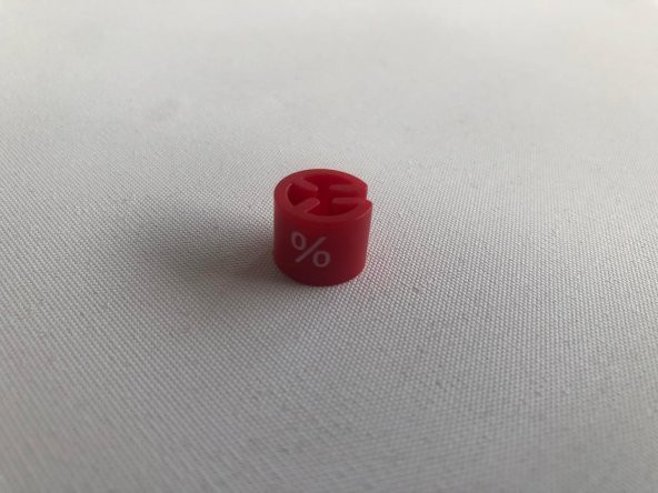 % Baskılı Kırmızı Askı Boncuğu 100 Adet - 3