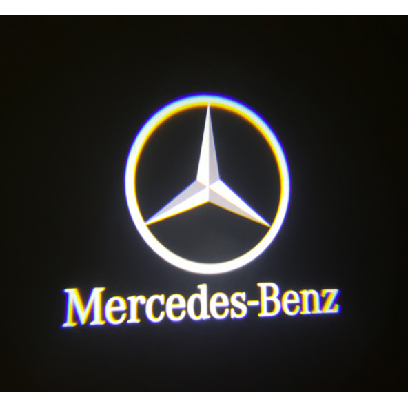 M-Benz Araçlar İçin Pilli Yapıştırmalı Kapı Altı Led Logo