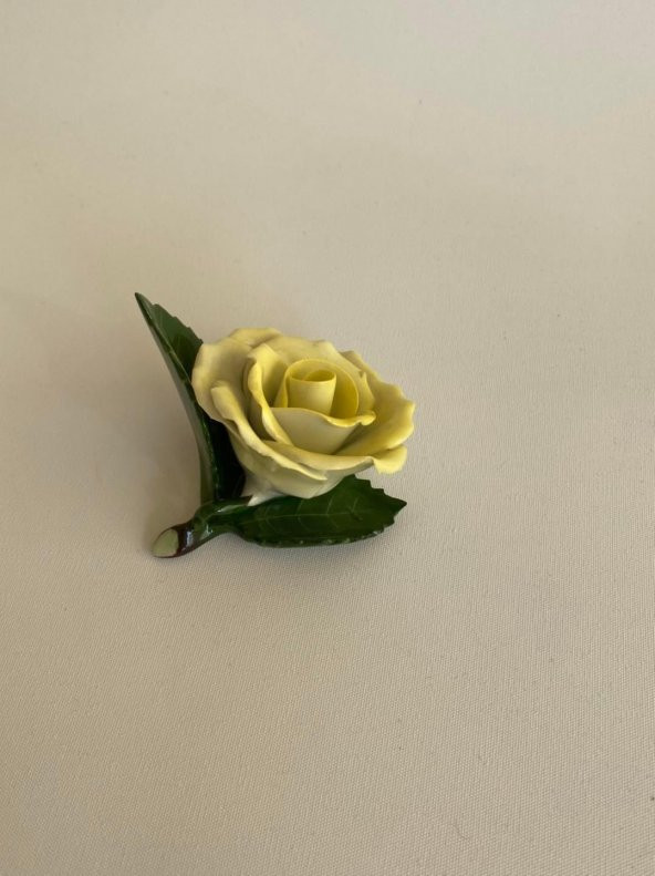 Herend 9105 Yaprak Üstü Gül Peçete Tutucu Biblo - Resim 2