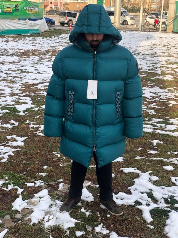 Xumu Erkek Kapüşonlu Puf Şişme Mont - 7