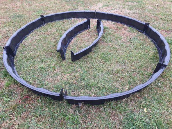 Plastik Kavisli Peyzaj Bahçe Dekorasyon Kalıbı 8 Parça - 2