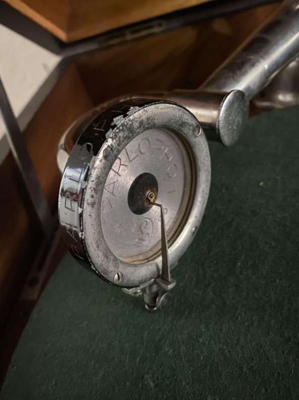 Parlaphone Antika Dolap Gramofon 050 (Kurma Kolu Kırık) - 7