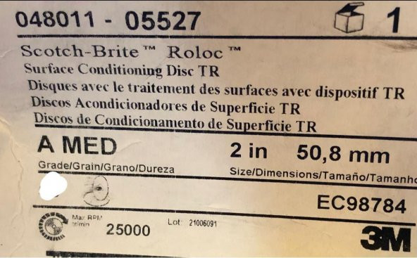 3M 048011 Roloc Alüminyum Yüzey Şartlandırma Diski 1 Adet - 6