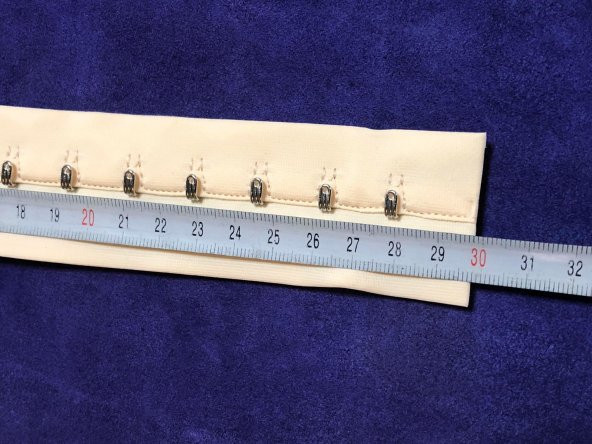 Lateks Korse Kopçası Ten Rengi - 3 Aşamalı Agraflı Kopça - 10