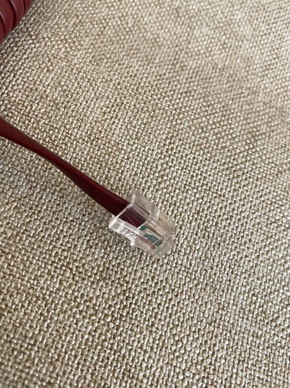 Spiralli Telefon Ahize Kablosu 2 Metre Bordo - 5