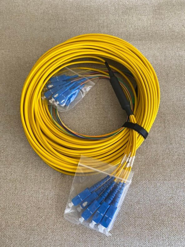 MPO/APC - SC/UPC SM G657.A1 Fiber Optik Kablo 30Metre A2 - 3