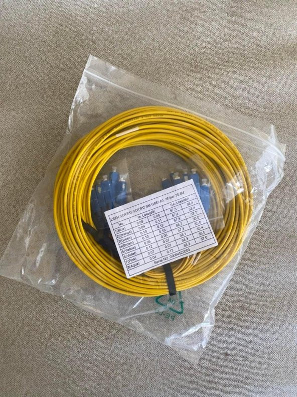 SC/UPC - SC/UPC SM G657.A1 Fiber Optik Kablo 30,5 Metre A3 - 2