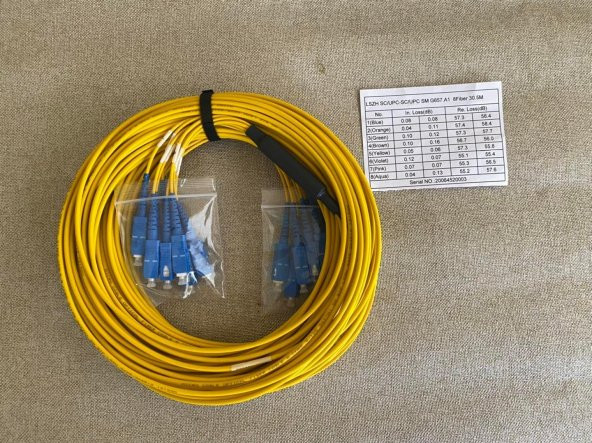 SC/UPC - SC/UPC SM G657.A1 Fiber Optik Kablo 30,5 Metre A3 - 8