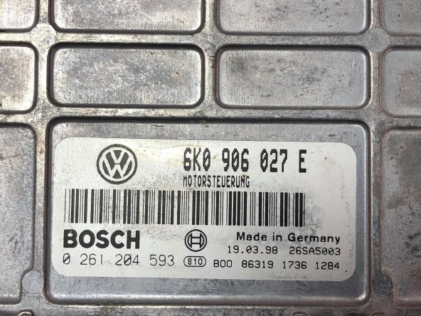 Vw Seat Motor Beyni Çıkma Parça-Bosch 6K0906027E Beyin - 2