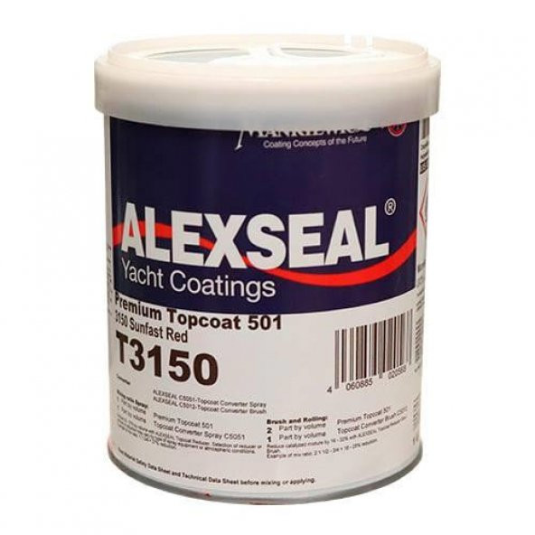 Alexseal T3150 Yat Boyası Sunfast Red 1 qt(0,946 L)