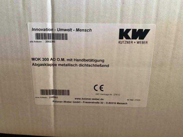 Kutzner Weber Mok 300 AD Egzos Klapesi - KW Baca Klapesi - 7