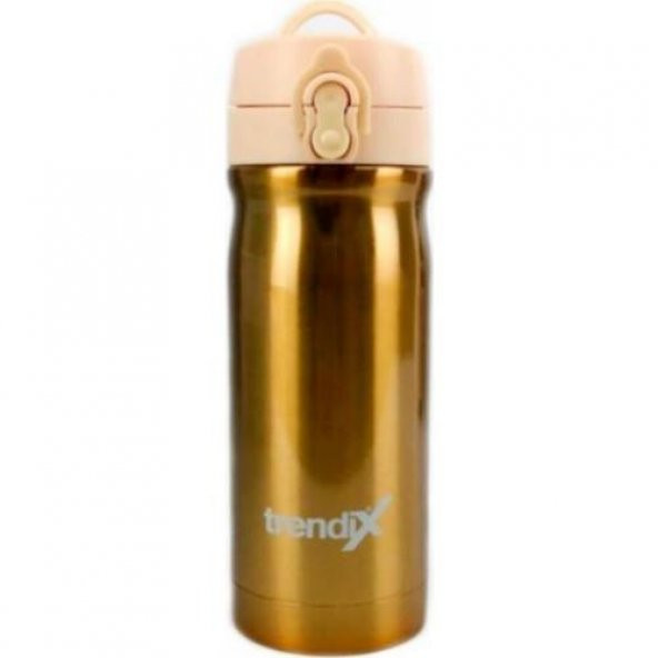 Trendix Çelik İçli Termos Matara 350 ml Pastel Turuncu