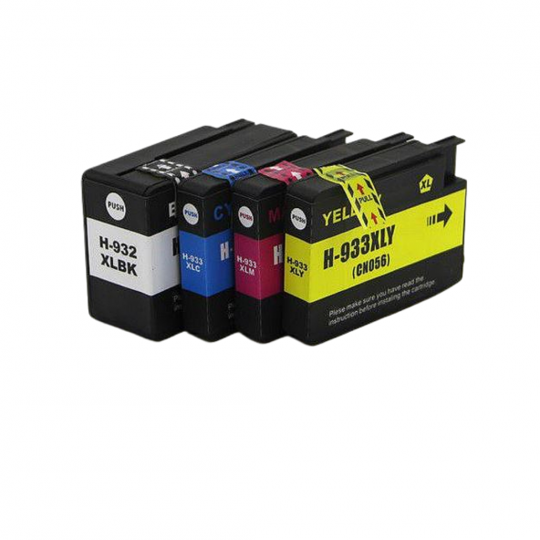 SRToner HP 932XL/933XL Muadil Takım Kartuş 4lü Set  6100  6600