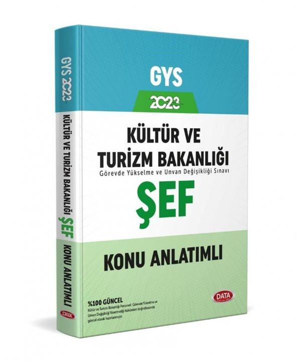 2023 GYS Kültür ve Turizm Bakanlığı Şef Konu Anlatımlı Data Yayınları