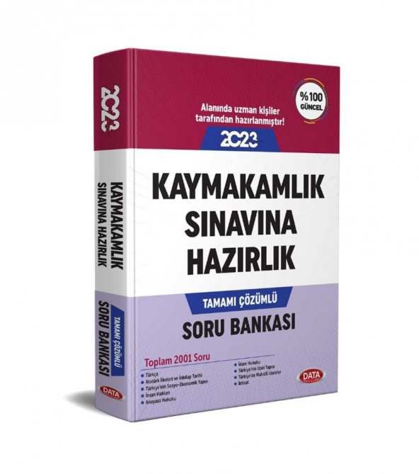 2023 Kaymakamlık Sınavına Hazırlık Soru Bankası Data Yayınları