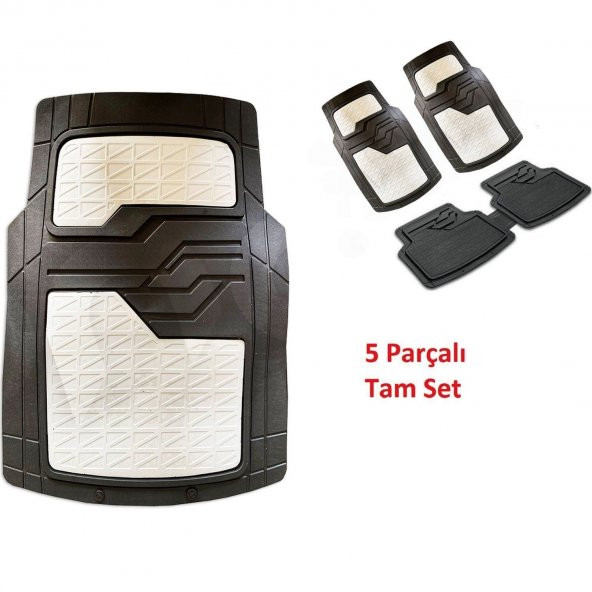 Peugeot 405 Havuzlu Yeni Nesil Universal Paspas Krom Beyaz - 2