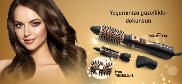 Arzum AR5063 Volume Pro Hava Üflemeli Elektrikli Saç Fırçası ürün görseli 1