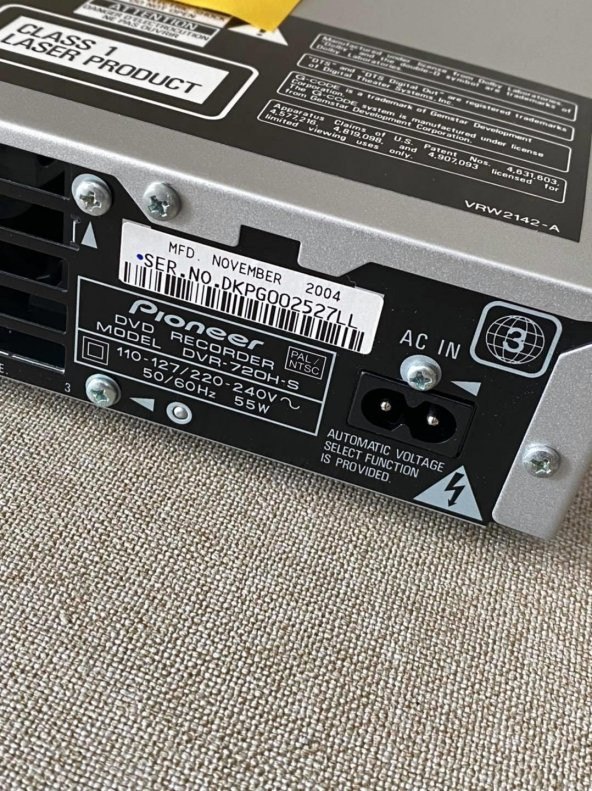 Pioneer DVR-720H-s Dvd Player Nostalji Arızalı - 7