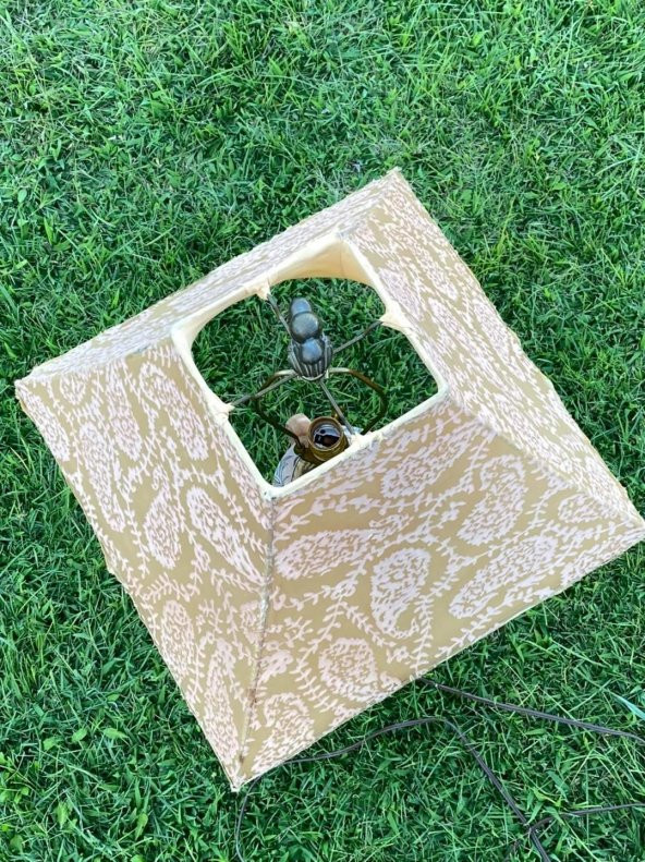 Kuş Motifli Porselen Abajur 70 cm - 6
