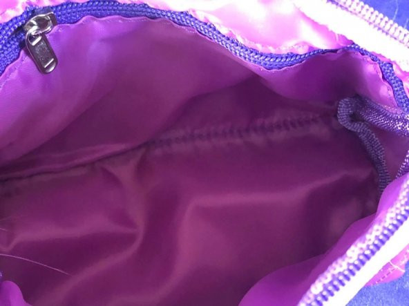 Makyaj Çantası Mor 19x15 cm - Makyaj El Çantası - 3