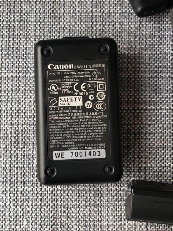 Canon DS8111 Ac Adaptör Bataryasız Çalıştırma Kiti - Bp-511 Batarya Uyumlu Ac Adaptör - 3