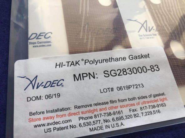 AV-DEC Yüksek Mukavemetli Poliüretan Uçak Contası 4 Adet - Resim 5