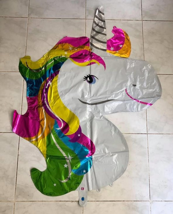 Unicorn Folyo Balon 302 Parça - Parti Kutlama için Helyum Balon - 3