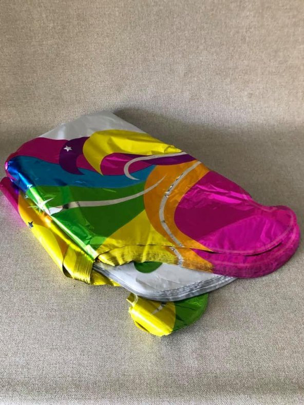 Unicorn Folyo Balon 302 Parça - Parti Kutlama için Helyum Balon - 9
