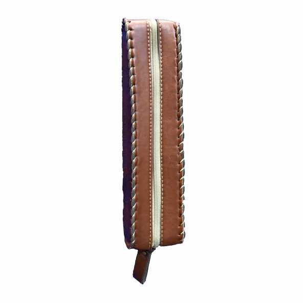 Honarkadeh Suni Deri Fermuarlı Kalemlik 28x6x6,5 Cm - 2