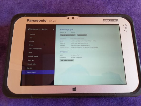 Panasonic Toughpad FZ-M1 7 inç Endüstriyel Tablet (FZ-M1CEB61BE) (Sadece Cihaz) - 8