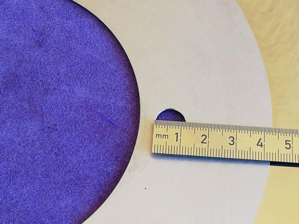 MONGIN Ambalaj Kesim Makinesi Bıçağı 300x1,2x110 mm - Kağıt Bobin Dilme Kesici Daire Elmas - Resim 8