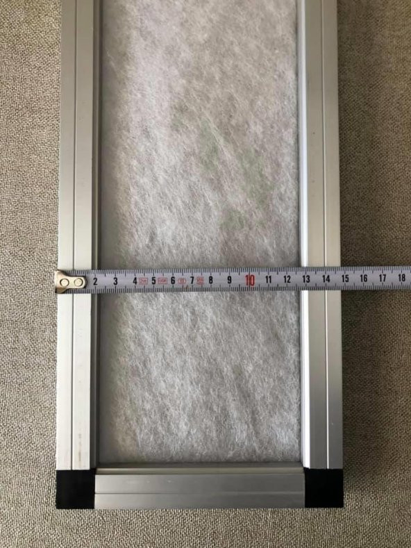 Alüminyum Çerçeveli Elyaf Havalandırma Filtresi 15x35cm - 4