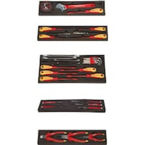 İzeltaş Elektrikçi Takım Çantası (45 Parça, 5 Gözlü) 8420005046 - 2