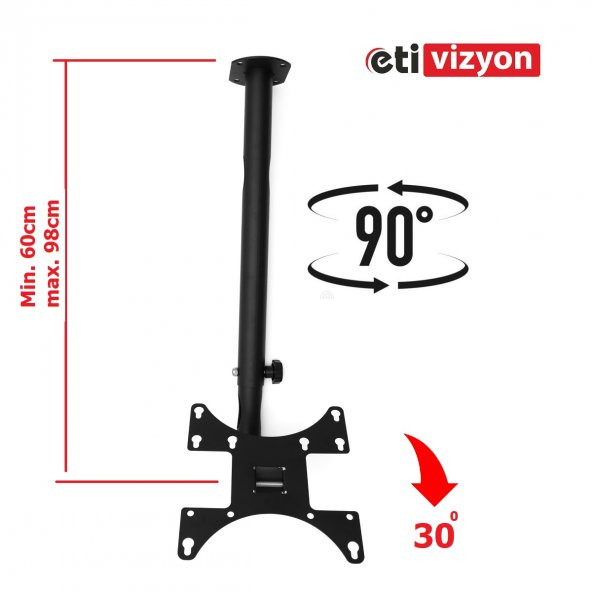 Etivizyon CM-01 Hareketli Tavan Askı Aparatı 24"-32"