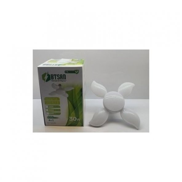 Btsan E-27 Duylu 30 Watt Beyaz Işık Mini Led Papatya Ampul