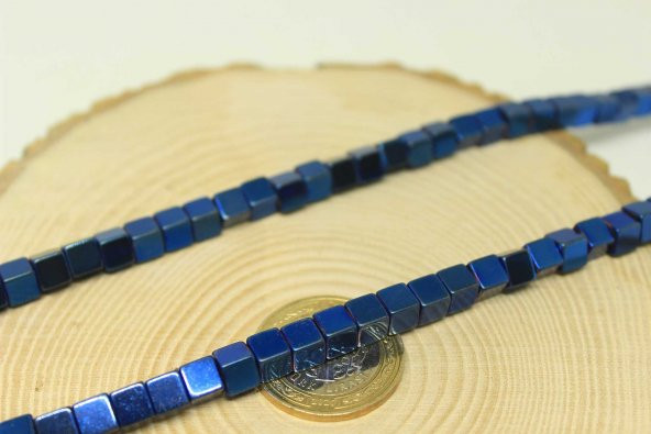 Hematit Taşı Küp Şekilli 6mm Dizi (24435) - Resim 2