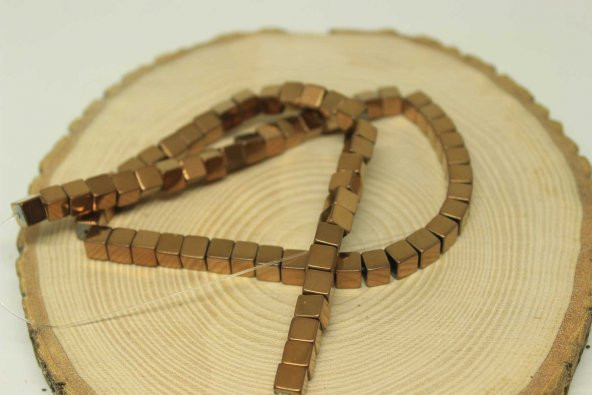 Hematit Taşı Küp Şekilli 6mm Dizi (24410) - Resim 3