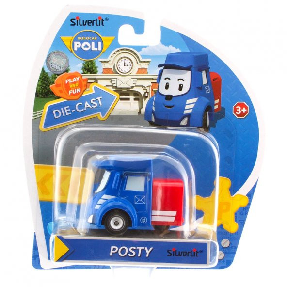 Robocar Poli Metal Araç Posty Figür - 1