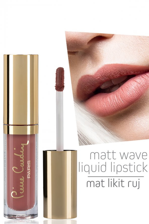 Pierre Cardin Matt Wave Liquid Lipstick - Mat Likit Ruj - Soft Nude