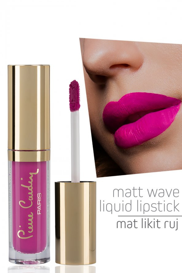 Pierre Cardin Matt Wave Liquid Lipstick - Mat Likit Ruj - Deep Pink - 1