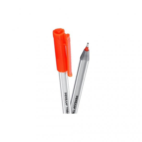 Pensan Tükenmez Kalem Triball 1.0 MM Bilye Uç Turuncu 12 Lİ 1003